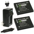 Ricoh DB-100 Battery (2-Pack) and Charger by Wasabi Power Supply