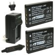 Sanyo DB-L50, DB-L50AU Battery (2-Pack) and Charger by Wasabi Power Online