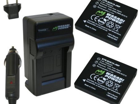 Ricoh DB-70 Battery (2-Pack) and Charger by Wasabi Power For Sale