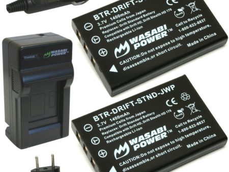 Drift DSTBAT Standard Battery (2-Pack) and Charger by Wasabi Power For Discount