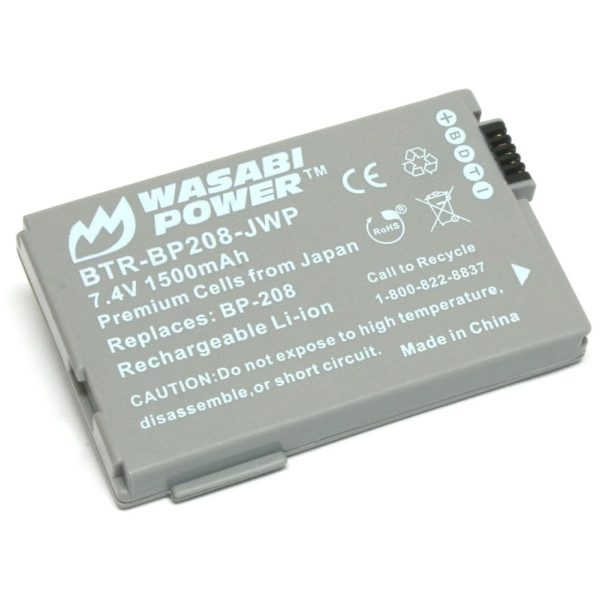 Canon BP-208 Battery by Wasabi Power Fashion