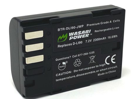 Pentax D-LI90, D-L190 Battery by Wasabi Power Online now