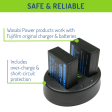 Fujifilm NP-W126, NP-W126S Battery (3-Pack) and Dual Charger by Wasabi Power Online