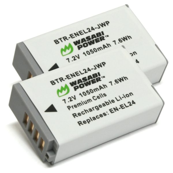 Nikon EN-EL24 Battery (2-Pack) by Wasabi Power Sale