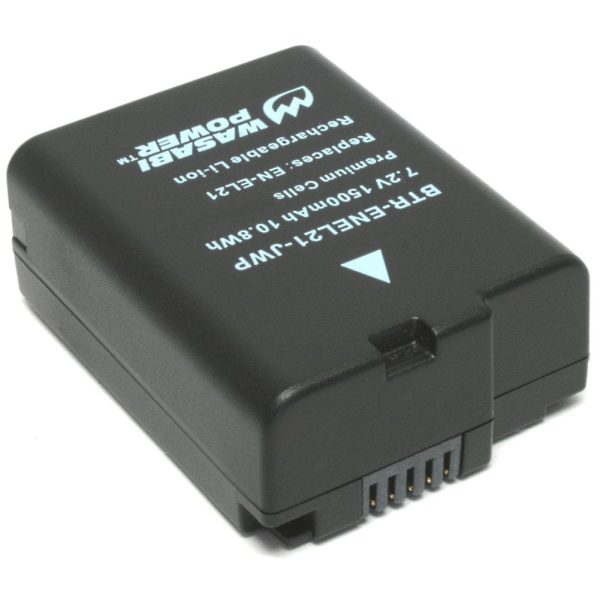 Nikon EN-EL21, MH-28 Battery (2-Pack) and Charger by Wasabi Power Supply