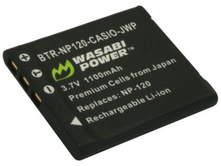 Casio NP-120 Battery by Wasabi Power Supply