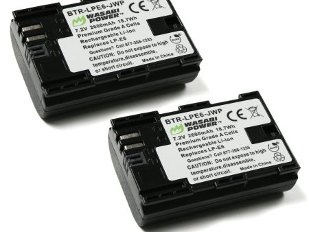 Canon LP-E6, LP-E6N Battery (2-Pack) by Wasabi Power Online now