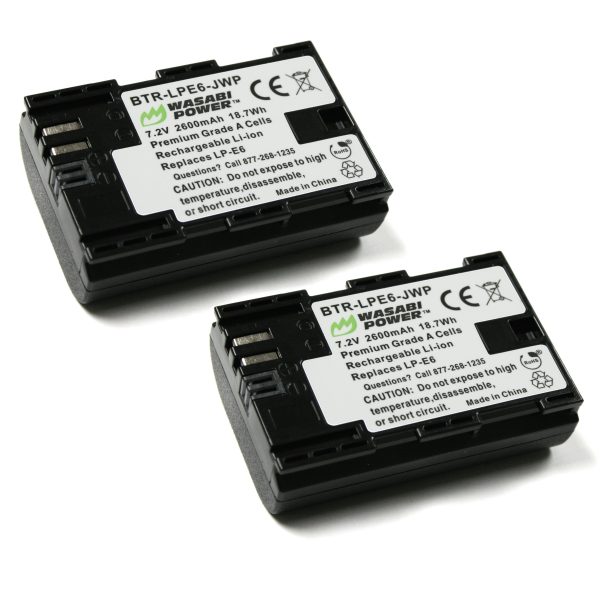 Canon LP-E6, LP-E6N Battery (2-Pack) by Wasabi Power Online now