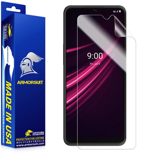 [2 Pack] ArmorSuit MilitaryShield Screen Protector Designed for T-Mobile REVVL V+ 5G (2021) Max Coverage Anti-Bubble HD Clear Film Supply