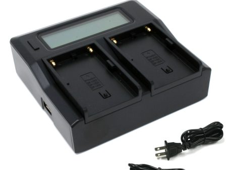 Sony BC-U1, BP-U30, BP-U60, BP-U90 Dual LCD Charger by Wasabi Power For Cheap