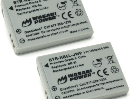 Canon NB-5L Battery (2-Pack) by Wasabi Power Sale