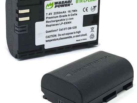 Canon LP-E6NH Battery (2-Pack) by Wasabi Power Online Sale