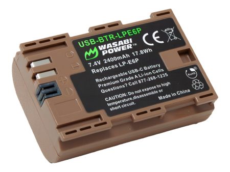 Canon LP-E6P Battery with USB-C Fast Charging by Wasabi Power Cheap