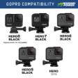 GoPro HERO8 Battery (2-Pack) and Triple Charger Compatible with HERO7 Black, HERO6, HERO5 by Wasabi Power Discount