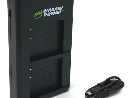 Panasonic DMW-BLE9, DMW-BLG10 Micro USB Dual Battery Charger by Wasabi Power on Sale