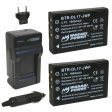 Fujifilm NP-120 Battery (2-Pack) and Charger by Wasabi Power Online