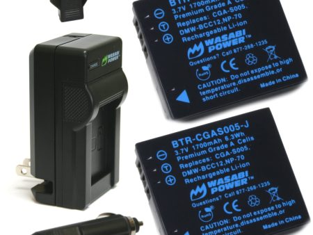 Ricoh DB-60 Battery (2-Pack) and Charger by Wasabi Power Online Sale