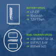 Canon LP-E17 Battery (2-Pack) and Dual Charger by Wasabi Power Online