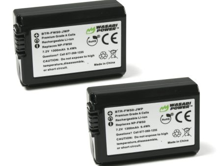 Sony NP-FW50 Battery (2-Pack) by Wasabi Power on Sale