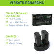 Sony NP-F330, NP-F530, NP-F550, NP-F570 (L Series) Battery (2-Pack) and Dual Charger by Wasabi Power Sale