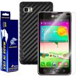 LG Optimus F3 (LS720   VM720) (Virgin Mobile   Sprint) Screen Protector + Black Carbon Fiber Film Protector Supply