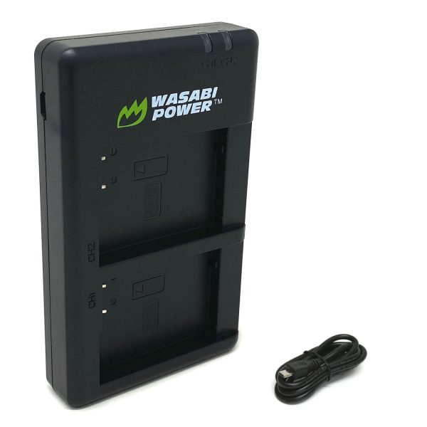 Panasonic DMW-BCM13 Micro USB Dual Battery Charger by Wasabi Power on Sale