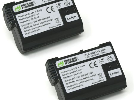 Nikon EN-EL15, EN-EL15a, EN-EL15b, EN-EL15c Battery (2-Pack) by Wasabi Power Online now