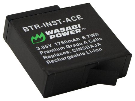 Battery for Insta360 Ace and Ace Pro by Wasabi Power For Cheap