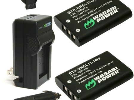 Sanyo DB-L70, DB-L70AU Battery (2-Pack) and Charger by Wasabi Power Online now