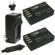 Pentax D-LI109 Battery (2-Pack) and Charger by Wasabi Power Supply