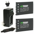 AbergBest 21 Mega Pixels 2.7 LCD Rechargeable Battery (2-Pack) and Charger by Wasabi Power (20180112) Cheap