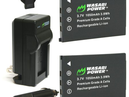 AbergBest 21 Mega Pixels 2.7 LCD Rechargeable Battery (2-Pack) and Charger by Wasabi Power (20180112) Cheap