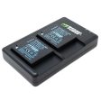 Panasonic DMW-BCJ13 Battery (2-Pack) and USB Dual Charger for by Wasabi Power Hot on Sale