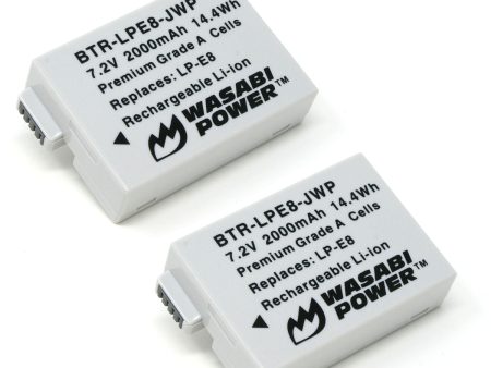 Canon LP-E8 Battery (2-Pack) by Wasabi Power Online