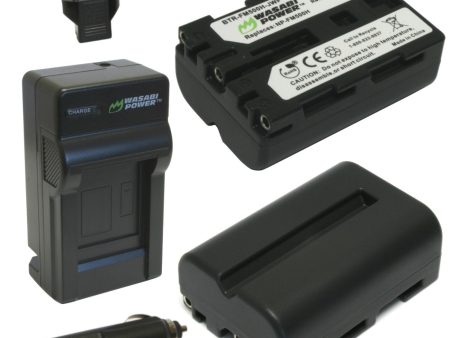 Sony NP-FM500H Battery (2-Pack) and Charger by Wasabi Power For Discount