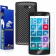 LG Lancet Screen Protector + Black Carbon Fiber Skin on Sale