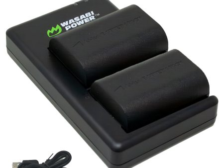 Canon LP-E6P Battery (2-Pack) and Dual Charger by Wasabi Power For Discount