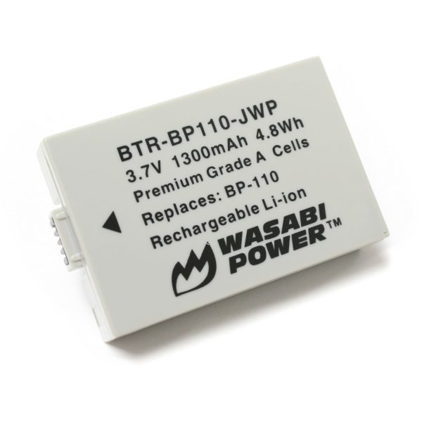 Canon BP-110 (Fully Decoded) Battery by Wasabi Power For Discount