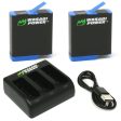 GoPro HERO8 Battery (2-Pack) and Triple Charger Compatible with HERO7 Black, HERO6, HERO5 by Wasabi Power Discount