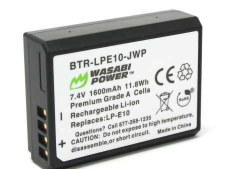 Canon LP-E10 Battery by Wasabi Power For Sale