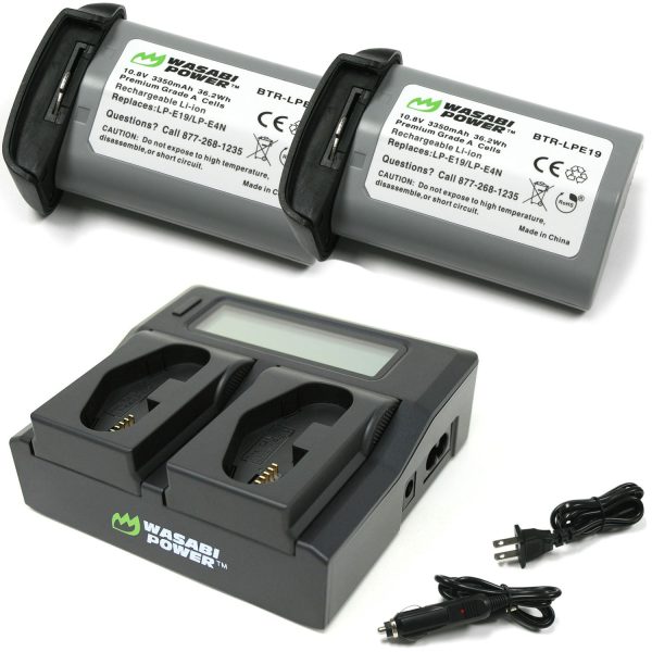 Canon LP-E19 Battery (2-Pack) and Dual Charger by Wasabi Power Sale