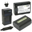 Sony NP-FH50 Battery (2-Pack) and Charger by Wasabi Power For Cheap