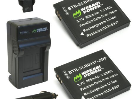 Samsung SLB-0937 Battery (2-Pack) and Charger by Wasabi Power Discount