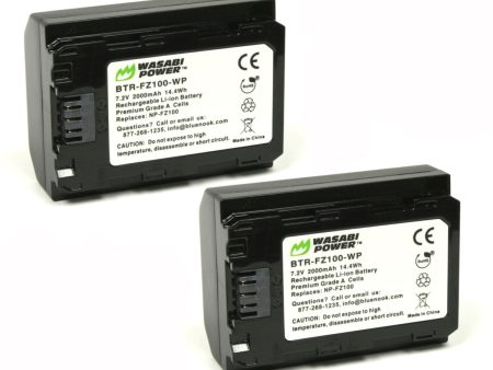 Sony NP-FZ100 Battery (2-Pack) by Wasabi Power Online Hot Sale