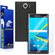 BlackBerry Priv Screen Protector + Black Carbon Fiber Skin Sale