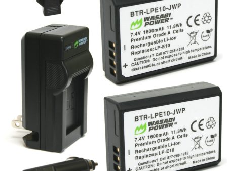 Canon LP-E10 Battery (2-Pack) and Charger by Wasabi Power Online now