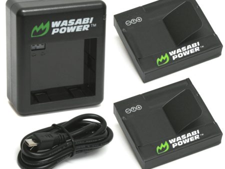 Xiaomi Yi Battery (2-Pack) and Dual Charger by Wasabi Power Online Hot Sale