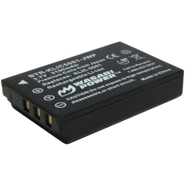 Sanyo DB-L50, DB-L50AU Battery (2-Pack) and Charger by Wasabi Power Online