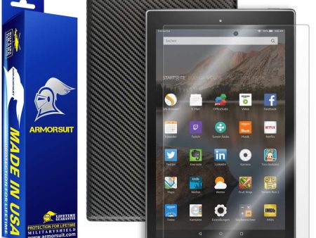 Amazon Fire HD 10 Screen Protector (10.1  - 2015 Edition) + Black Carbon Fiber Online Sale