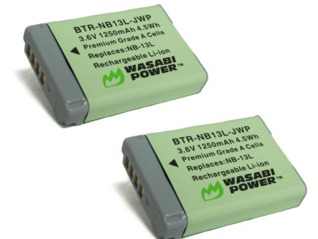 Canon NB-13L Battery (2-Pack) by Wasabi Power on Sale